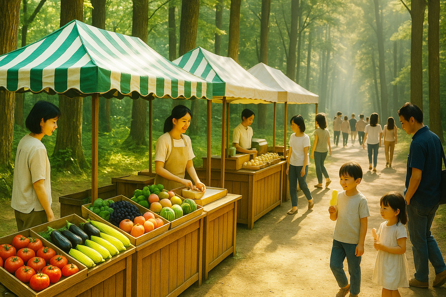新鮮野菜直売所へGO！辺久町のマルシェ散策